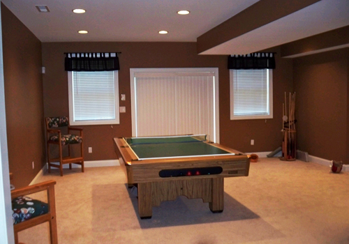 basement remodeling by advantage home contracting