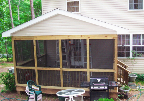 screened porch design & installation by advantage home contracting